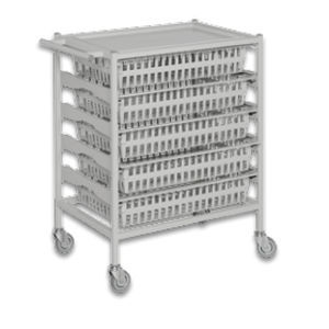 Медицинская тележка - 1064817 - ScanModul® - для общего применения / транспортная / с полкой
