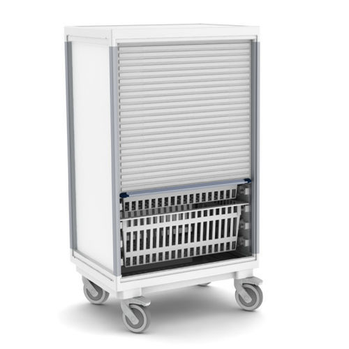 Медицинская тележка - 40652100D  - ScanModul® - с жалюзийной дверцей / с корзиной / 1 дверца