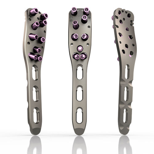 Компрессионная костная пластина плечевая кость - 27 series - South America Implants - проксимальная / блокируемая / металлическая