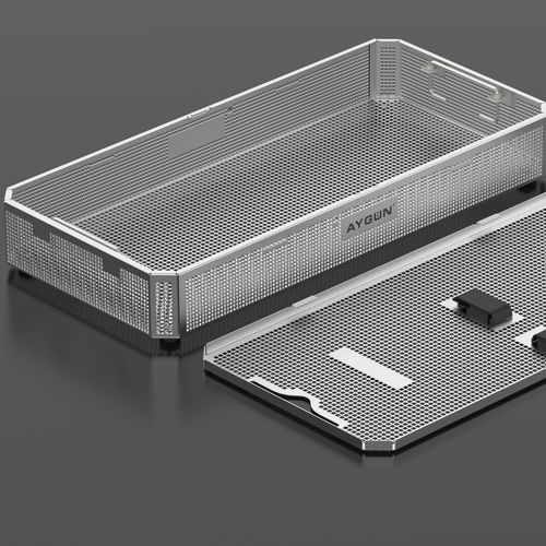 Корзина для стерилизации для инструментов - 1/1 Full Size - Aygun Surgical Instruments - из нержавеющей стали / перфорированная