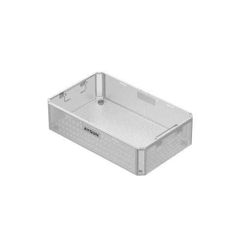 Корзина для стерилизации для инструментов - 3/4 Quarter Size - Aygun Surgical Instruments - из нержавеющей стали / перфорированная