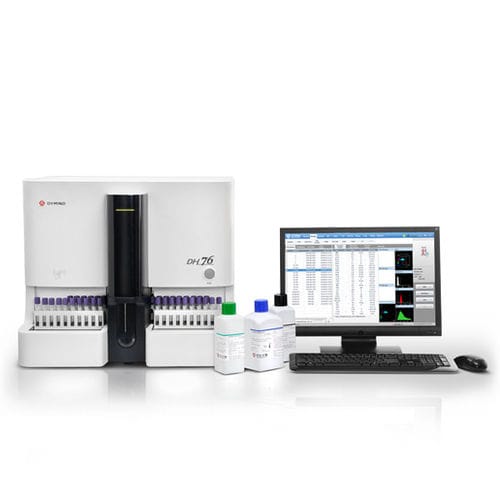 Автоматический гематологический анализатор - DH76 - Shenzhen Dymind Biotechnology Co., LTD - настольный / 29 параметров / проточная цитометрия