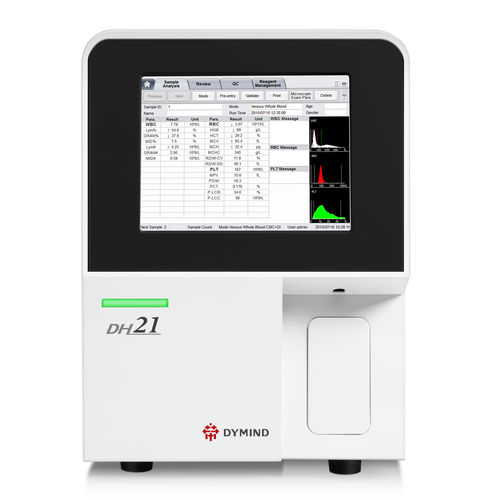 Гематологический анализатор для больниц - DH21 - Shenzhen Dymind Biotechnology Co., LTD - автоматический / настольный / 21 параметр