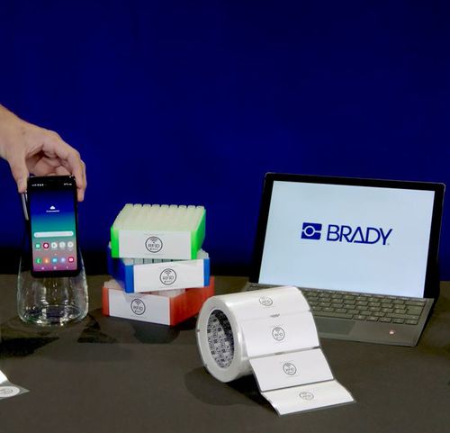 Этикетка для микропластин - Brady EMEA - для коробок для замораживания / RFID