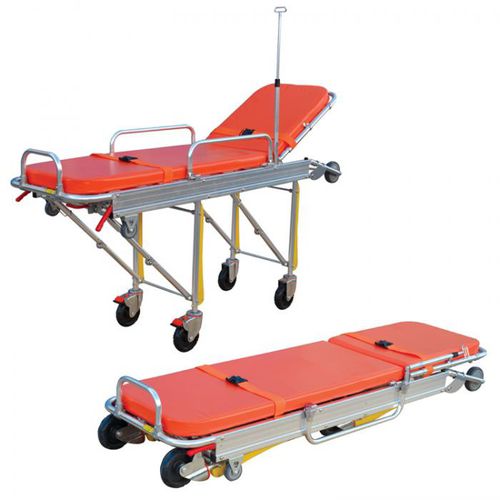 Транспортная тележка-каталка - BES-HB070 - Besco Medical - ручная / с регулируемой высотой / складная
