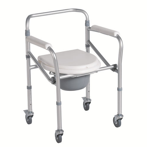 Стул для туалета с подлокотниками - BES-BS036 - Besco Medical - с ведром / на колесиках / с регулируемой высотой