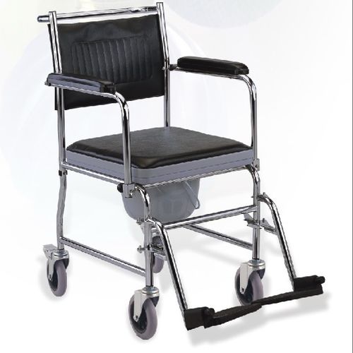 Стул для туалета с подлокотниками - BES-BS053 - Besco Medical - с ведром / на колесиках / с опорой для ступней
