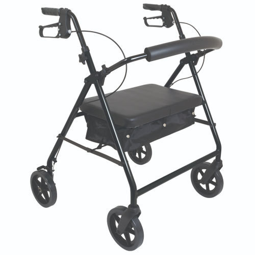 4-колесный ролятор - BES-RL002 - Besco Medical - алюминиевая рама / с сиденьем / с корзиной