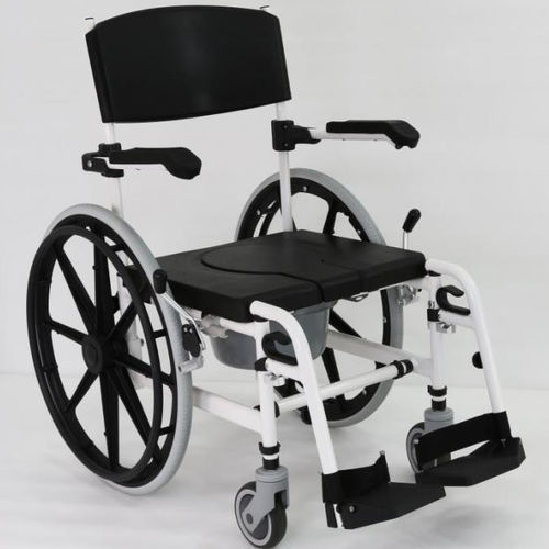 Стул для туалета с подлокотниками - BES-BS040d - Besco Medical - на колесиках / с опорой для ступней