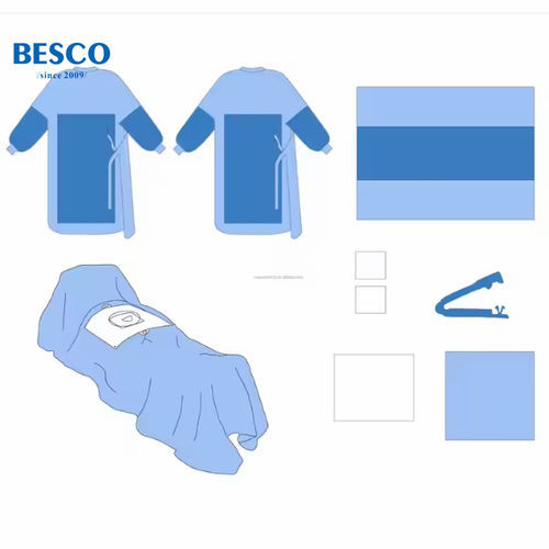 Медицинский набор для первой помощи - Besco Medical - для хирургии / с перчаткой / с очищающей салфеткой