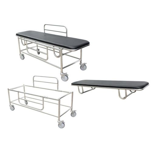 Транспортная тележка-каталка - BES-HB057 - Besco Medical - ручная / 1 секция / из нержавеющей стали