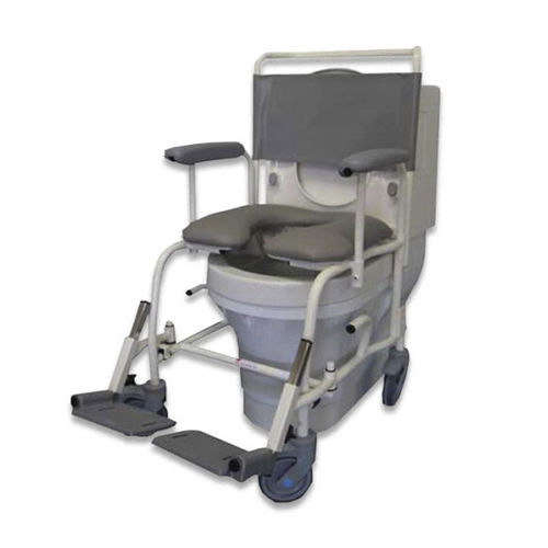 Стул для душа с подлокотниками - T40 Auto - Total Hygiene - на колесиках / с опорой для ступней / со спинкой