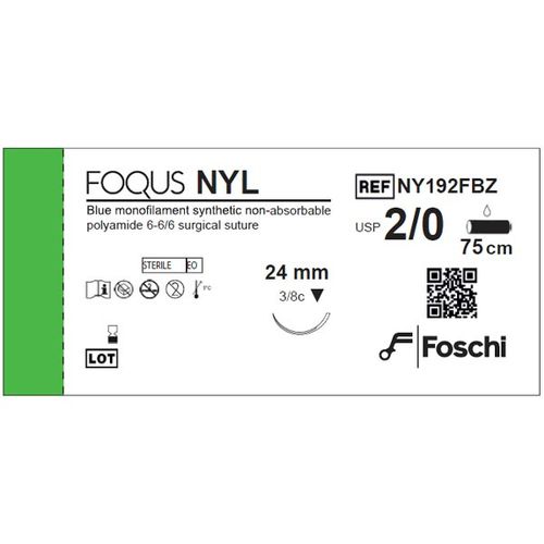 Шовный материал нерассасывающийся - Foqus NYL  - Foschi - для ветеринарной хирургии
