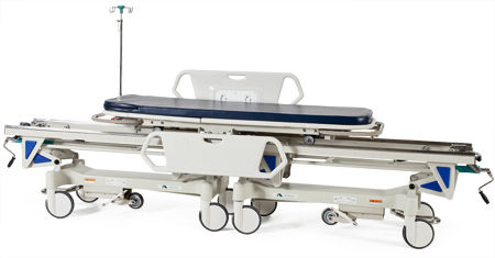 Тележка-каталка перекладчик пациента - IB 700 - Ideal Bequem Móveis Hospitalares - ручная / с регулируемой высотой / с регулируемой спинкой