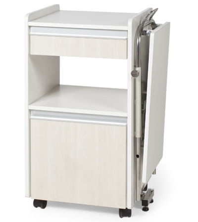 Прикроватный столик на роликах - IB 1230 - Ideal Bequem Móveis Hospitalares - со встроенным прикроватным столиком