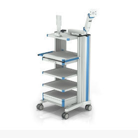 Медицинская тележка - ALPHATRON MEDICAL GmbH - для медицинских приборов / транспортная / 2 выдвижных ящика