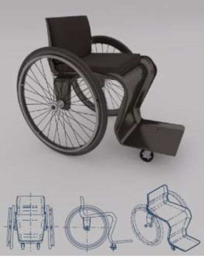 Инвалидная коляска с ручным управлением - Carbon  - Roadrunnerfoot Engineering - для улицы / рама из углеродного волокна