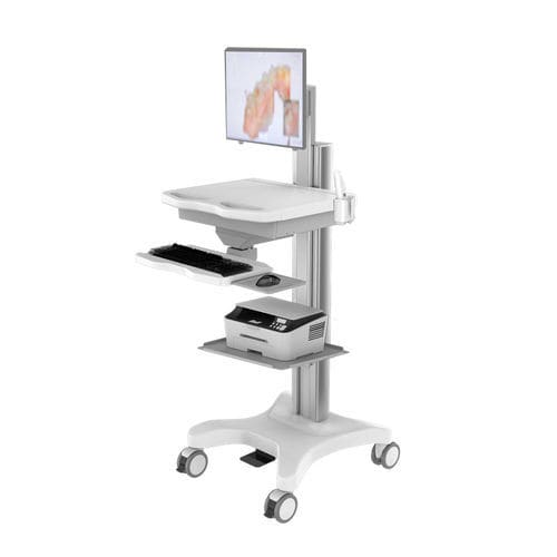 Компьютерная тумба point-of-care - TR800-200-XX - Coriton Instrument Co., Ltd. - с выдвижным ящиком / с регулируемой высотой / защищенная