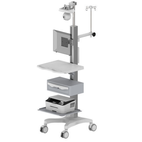 Компьютерная тумба point-of-care - TR700-200 - Coriton Instrument Co., Ltd. - с выдвижным ящиком / с регулируемой высотой / защищенная