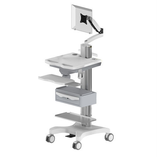 Компьютерная тумба point-of-care - TR800-100-XX - Coriton Instrument Co., Ltd. - с выдвижным ящиком / с регулируемой высотой / защищенная