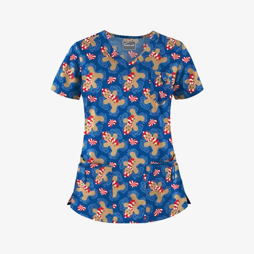 Медицинская блуза для женщин - Cookie Angel Royal - Uniform Advantage - L / XL / M