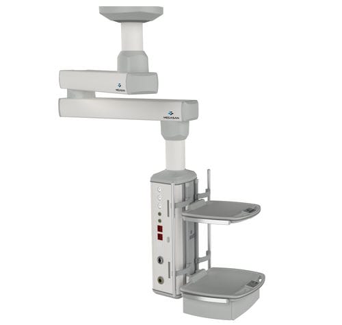 Потолочный медицинская консоль - MG-PENx-D-z - Megasan Medical Gas Systems - для интенсивной терапии / для операционной / шарнирный
