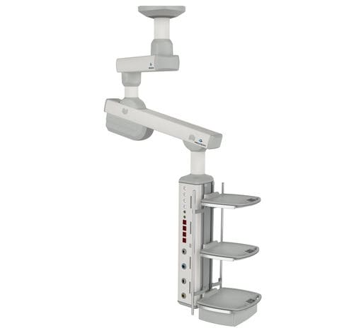 Потолочный медицинская консоль - MG-PENx-MD-z - Megasan Medical Gas Systems - для интенсивной терапии / для анестезии / шарнирный