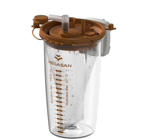 Аспирационная банка для биологических жидкостей - MG-VKxy - Megasan Medical Gas Systems - из поликарбоната / для одноразового использования