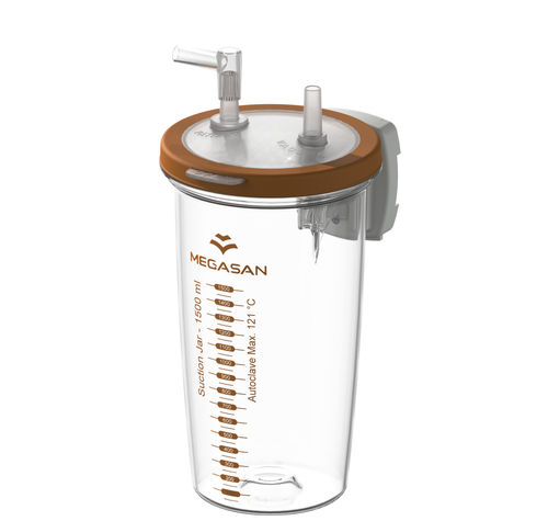 Аспирационная банка для биологических жидкостей - MG-VKxy - Megasan Medical Gas Systems - из поликарбоната / автоклавируемый
