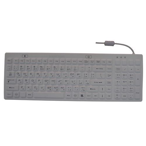 Медицинская клавиатура с цифровым блоком клавиатуры - P-M06KB - Shenzhen PAC Tec - из силиконового каучука / из силикона / антибактериальная