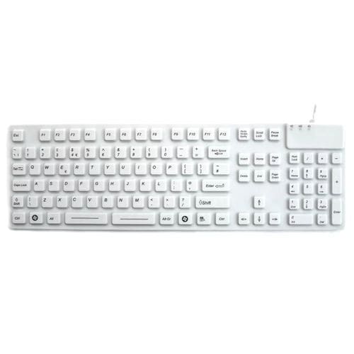 Медицинская клавиатура из силикона - P-M05KB - PAC Technology - моющаяся / USB / противомикробная