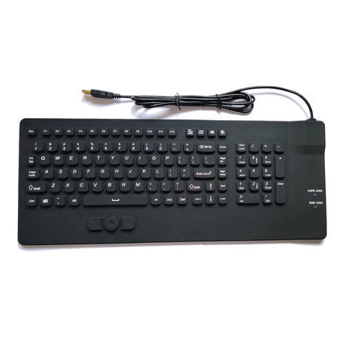 Медицинская клавиатура из силикона - P-M08-MS - PAC Technology - из силиконового каучука / USB / водостойкая