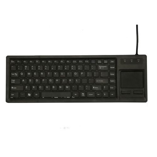Медицинская клавиатура с сенсорной панелью - P-40TP - PAC Technology - из силикона / USB