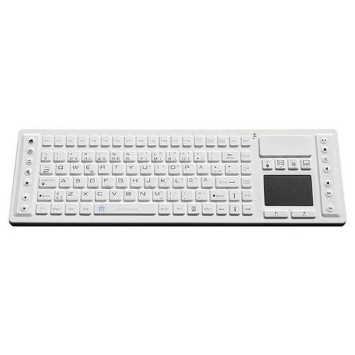 Клавиатура с сенсорной панелью - P-BT500 - PAC Technology - с указателем / из силиконового каучука / моющаяся