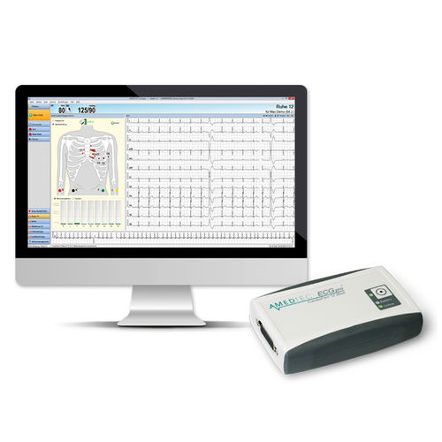 Электрокардиограф для спокойного состояния - CARDIOPART BLUE  - AMEDTEC Medizintechnik - с физической нагрузкой / 12 каналов / для ПК