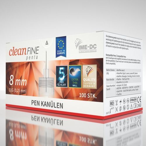 Игла для инъекции инсулина - cleanFINE penta  - IME-DC - ручка / 31G