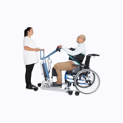 Электрический подъемник для пациентов - WAYUP XL - Nausicaa Medical - на роликах / подъемный / из нержавеющей стали