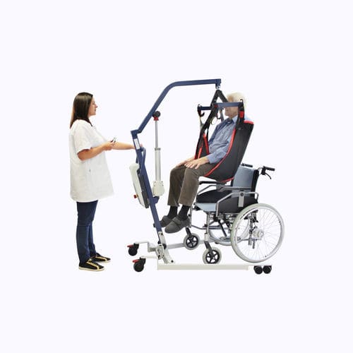 Электрический подъемник для пациентов - FLYER PLUS - Nausicaa Medical - на роликах / подъемный / складной