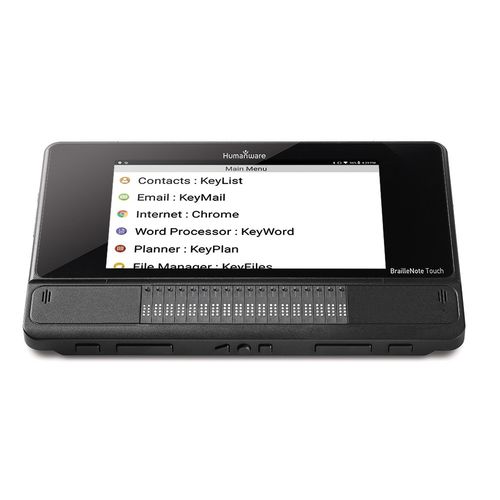 Дисплей Брайля Bluetooth - BrailleNote Touch Plus  - Groupe HumanWare - с сенсорным экраном