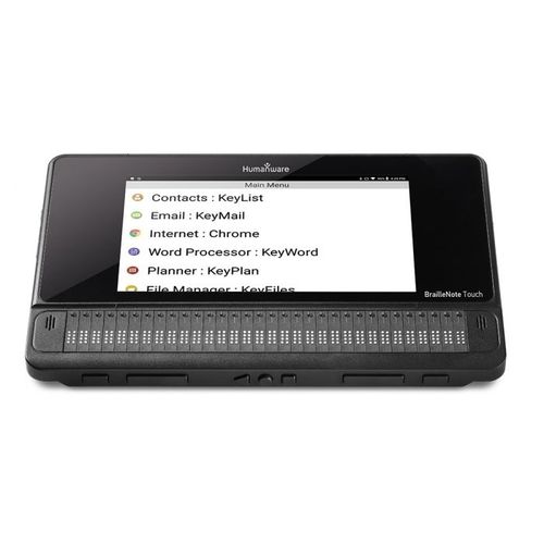 Дисплей Брайля Bluetooth - BrailleNote Touch Plus - Groupe HumanWare - с сенсорным экраном
