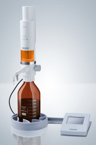 Устройство дозирования по флаконам для лабораторий - opus® dispenser - Hirschmann - с фиксированным объемом / электронное