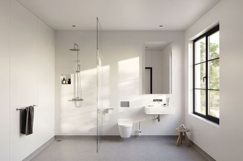 Арматура стен медицинской - Whiterock™ Recessed Shelf - ALTRO LTD - с панелями для обшивки