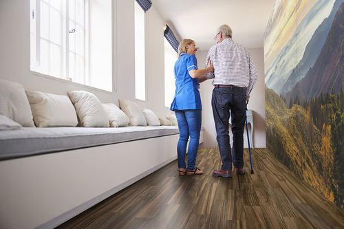Напольное покрытие из дерева - Wood™ adhesive-free - ALTRO LTD - противоскользящее