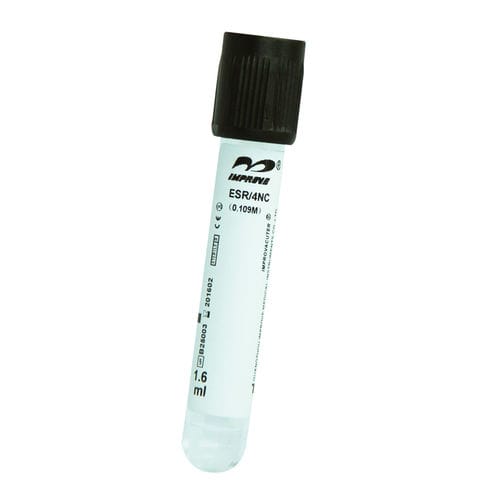 Пробоотборная трубка СОЭ - IMPROVACUTER® 642160200, IMPROVACUTER® 645122005 - Improve Medical - цилиндрическая / цитрат натрия
