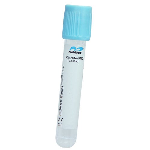 Цилиндрическая пробоотборная трубка - IMPROVACUTER® 632180202, IMPROVACUTER® 633452202 - Improve Medical - для отбора проб / цитрат натрия