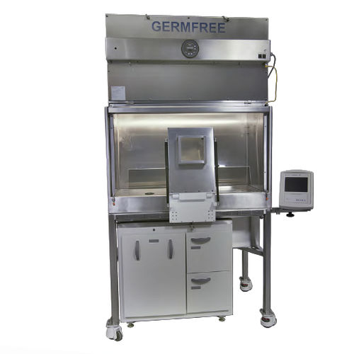 Кабина для содержания в изолированном пространстве - RADIOSAFE series - Germfree - для радиофармпрепаратов / напольная / с ламинарным потоком