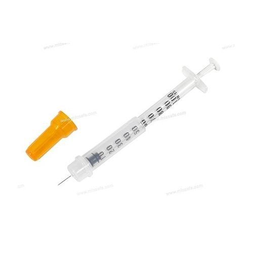 Инсулиновый шприц - Micsafe Medical - 1 мл / 0,5 мл / безопасный