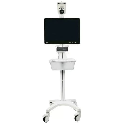 Телемедицинская тележка для видеоконференций - AMIS-X - Ditec Medical - для панели ПК / мобильная / на аккумуляторе