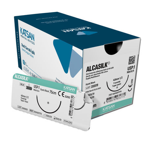 Шовный материал нерассасывающийся - ALCASILK&reg; - KATSAN Medical Devices - для общей хирургии / для ортопедической хирургии / для нейрохирургии