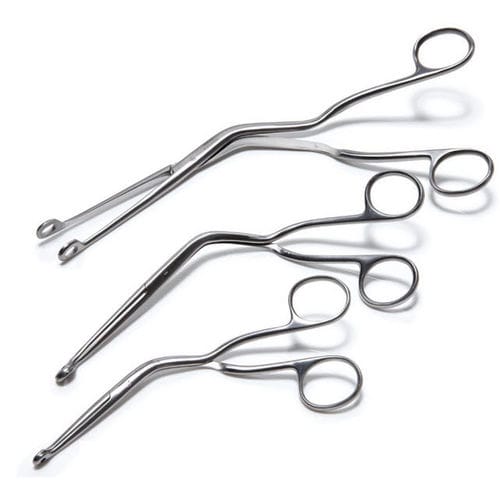 Зажим для хирургии - M6300100D - Marshall Airway Products - Magill / одноразовый / изогнутый